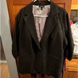 Torrid Ruched Sleeve Blazer